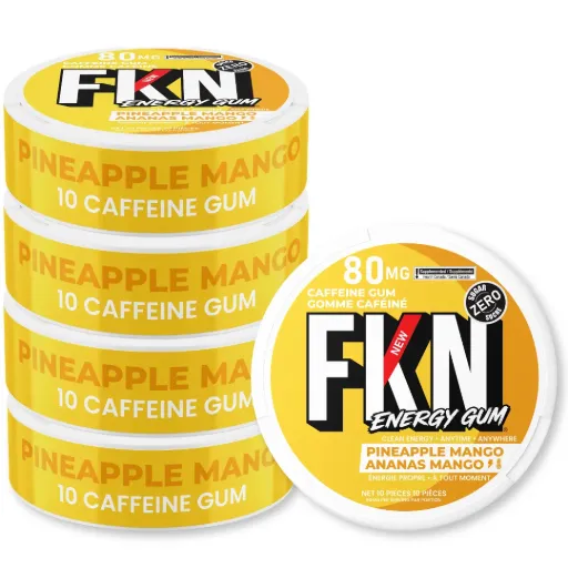 FKN Caffeine Gum (Pineapple Mango) 80MG